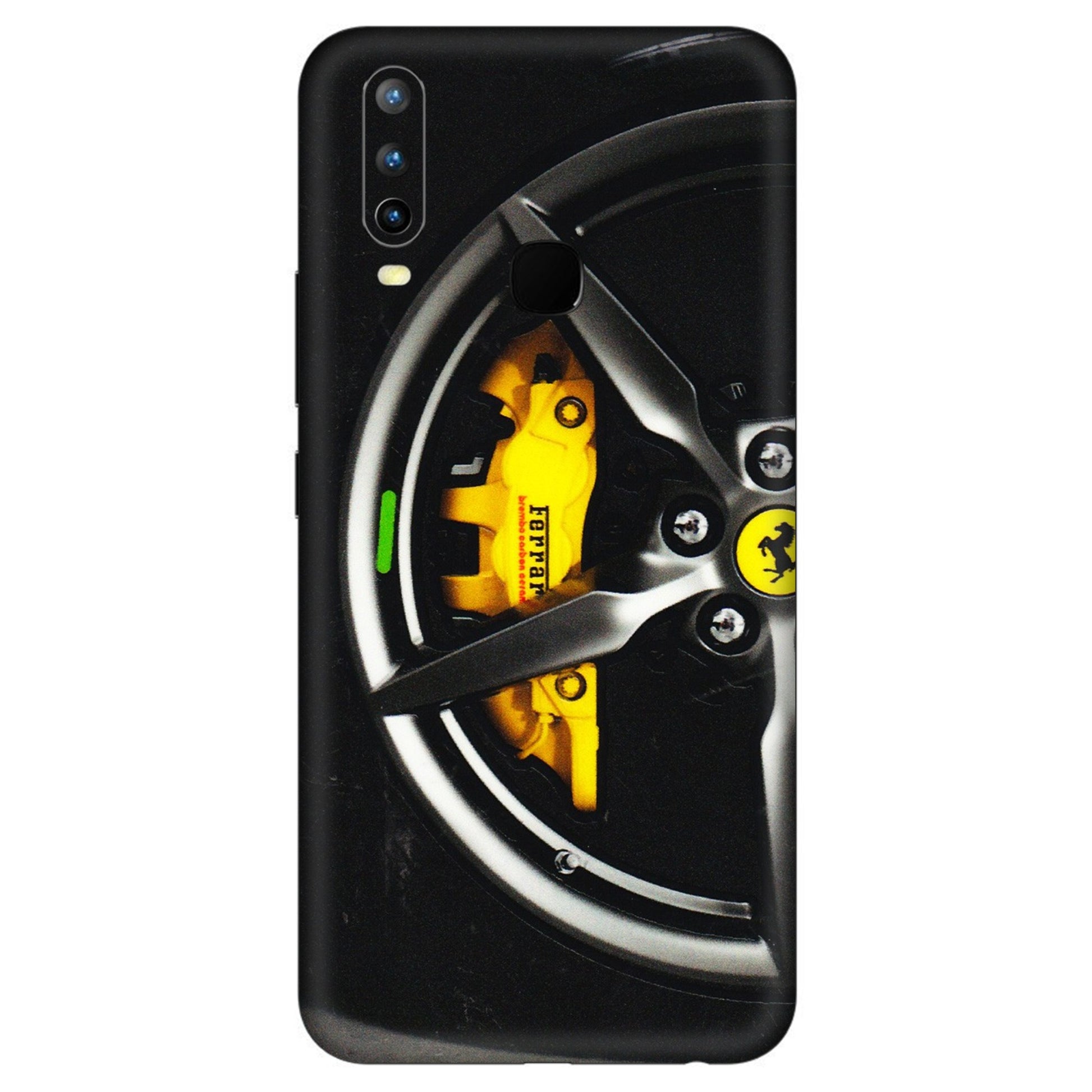 VIVO Z/V/X/T/U/S Series Phone Skins (All Models) - Ferrari Wheel Alloy - 3D Embossed Finish (L-173) Vivo U10