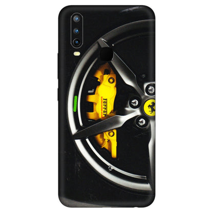 VIVO Z/V/X/T/U/S Series Phone Skins (All Models) - Ferrari Wheel Alloy - 3D Embossed Finish (L-173) Vivo U10