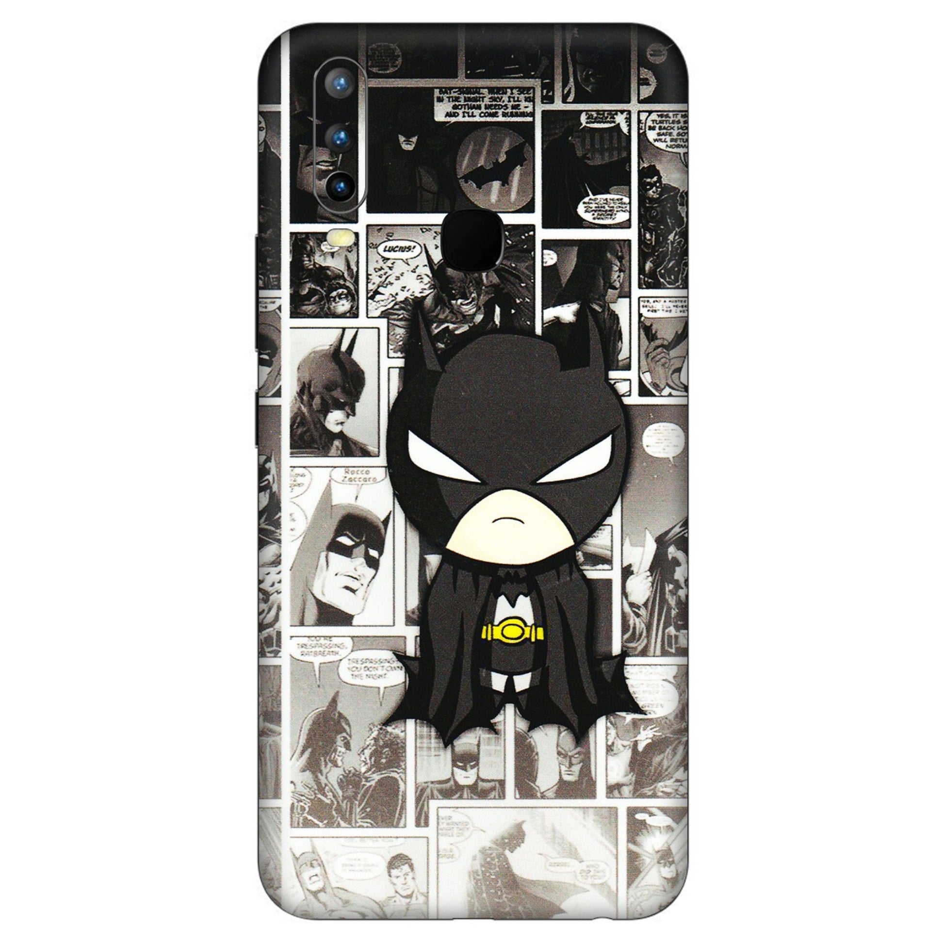 VIVO Z/V/X/T/U/S Series Phone Skins (All Models) - Toon Batman - 3D Embossed Finish (L-182) Vivo U10