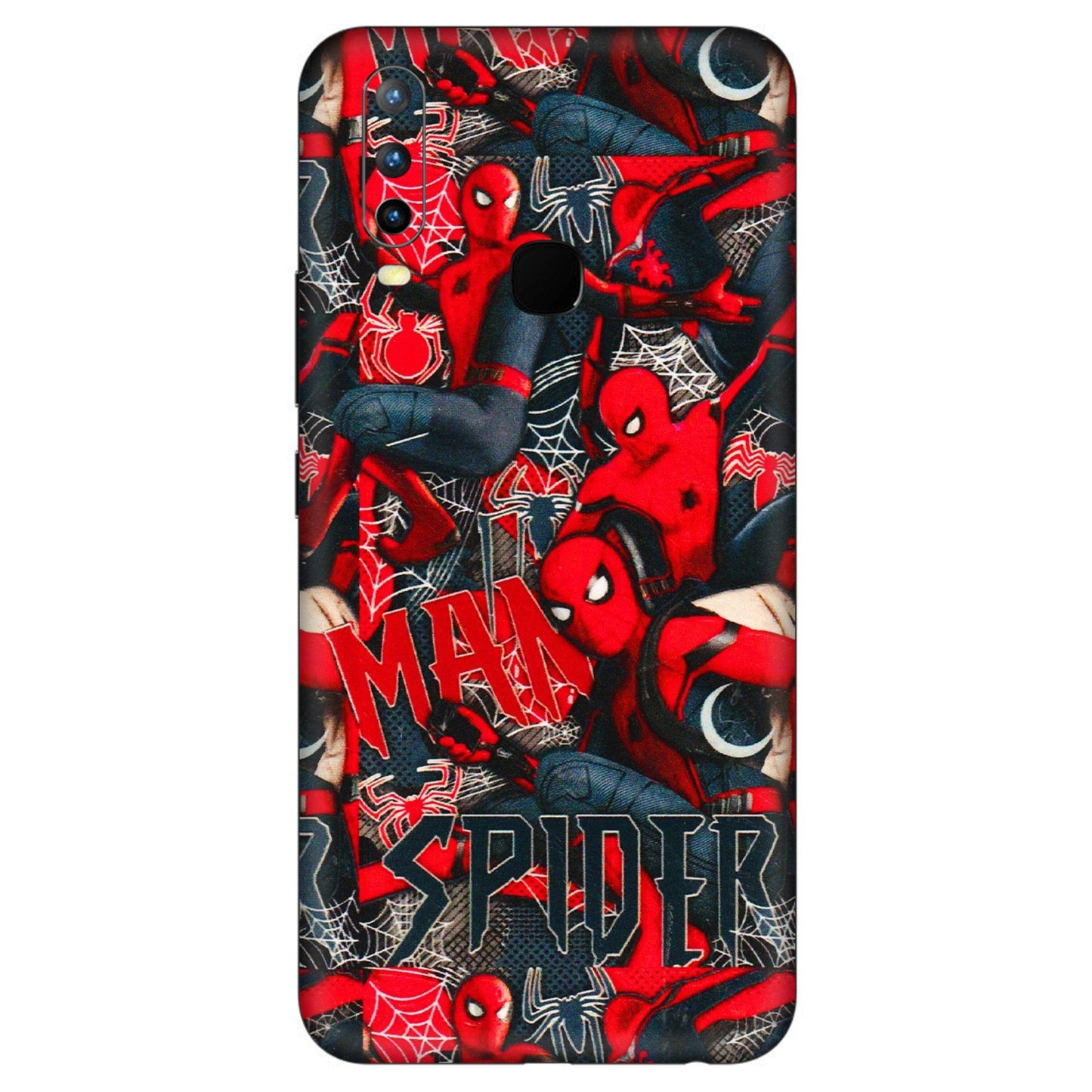 VIVO Z/V/X/T/U/S Series Phone Skins (All Models) - SpiderMan Cool - 3D Embossed Finish (L-188) Vivo U10