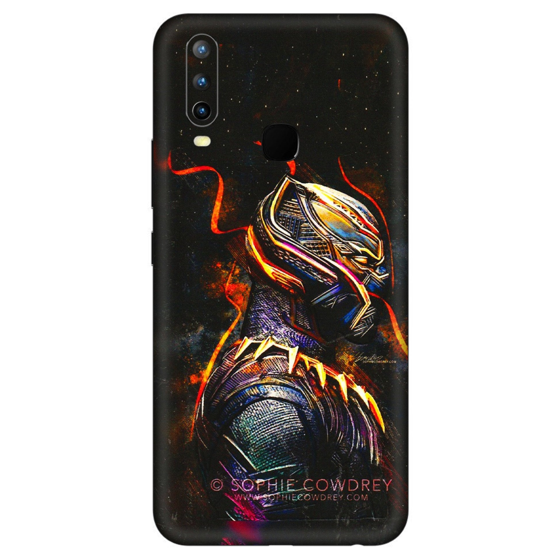 VIVO Z/V/X/T/U/S Series Phone Skins (All Models) - Black Panther - 3D Embossed Finish (L-190) Vivo U10