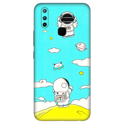 VIVO Z/V/X/T/U/S Series Phone Skins (All Models) - Blue Skies Astro Float - 3D Embossed Finish (L-230) Vivo U10