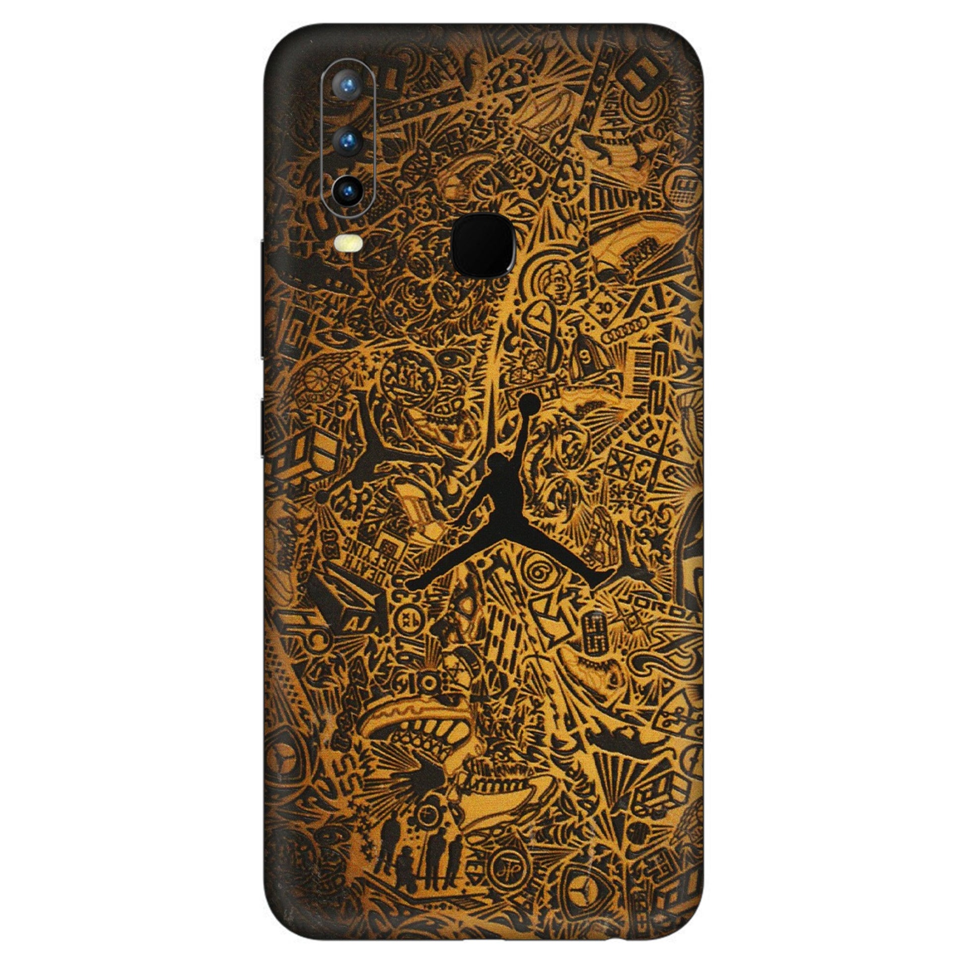 VIVO Z/V/X/T/U/S Series Phone Skins (All Models) - Premium Gold Basketball Player - 3D Embossed Finish (L-236) Vivo U10