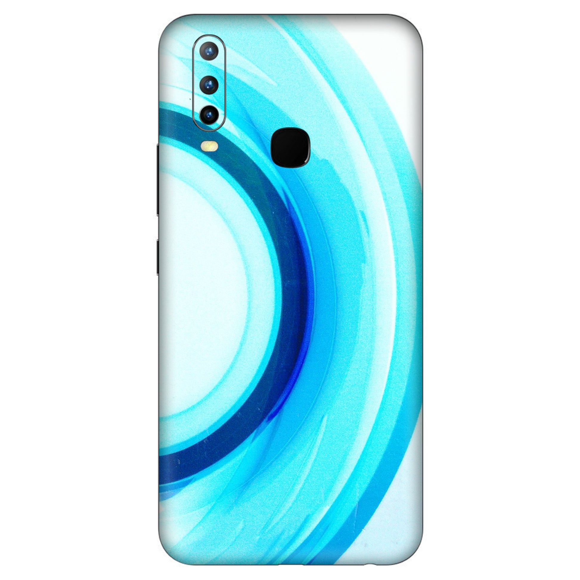 VIVO Z/V/X/T/U/S Series Phone Skins (All Models) - The Blue Curve - 3D Embossed Finish (L-244) Vivo U10