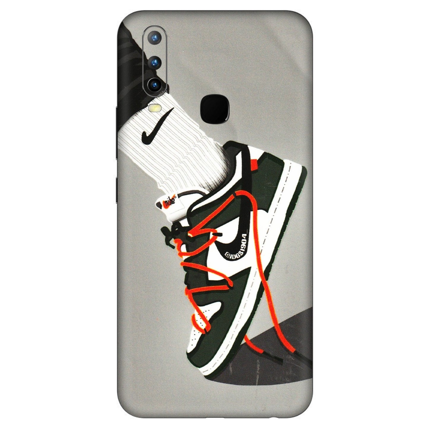 VIVO Z/V/X/T/U/S Series Phone Skins (All Models) - New Grey Sneaker - 3D Embossed Finish (L-261) Vivo U10
