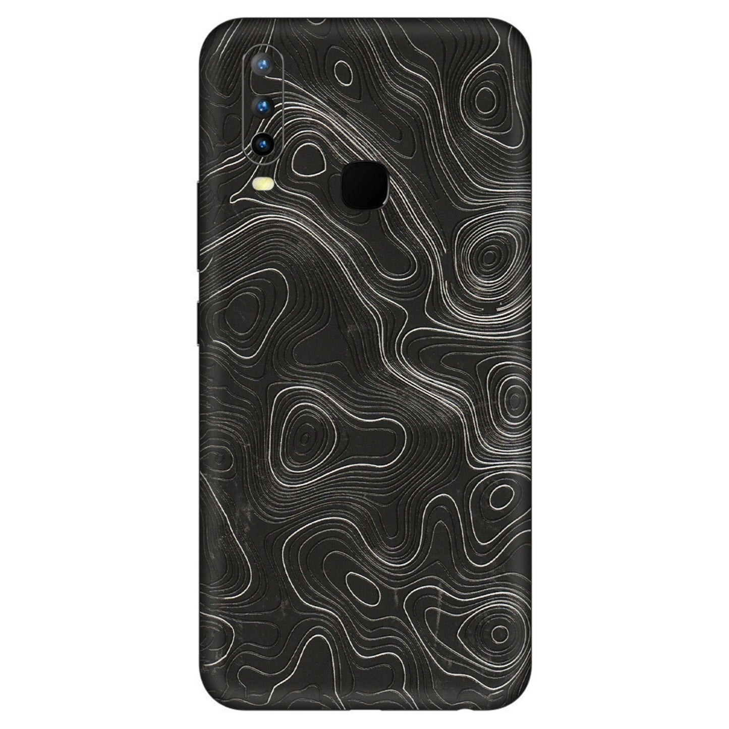 VIVO Z/V/X/T/U/S Series Phone Skins (All Models) - Abstract White Line Map - 3D Embossed Finish (L-269) Vivo U10
