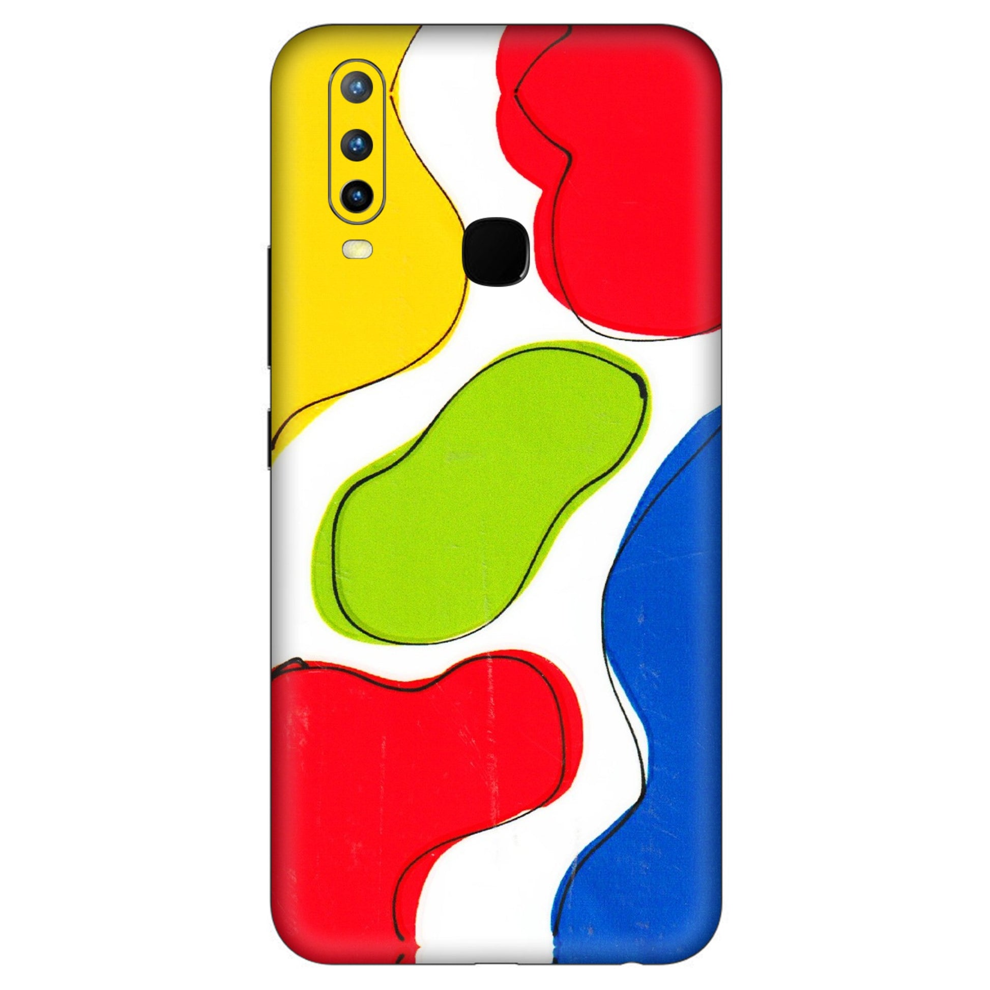 VIVO Z/V/X/T/U/S Series Phone Skins (All Models) - RGB Colour Paint - 3D Embossed Finish (L-284) Vivo U10