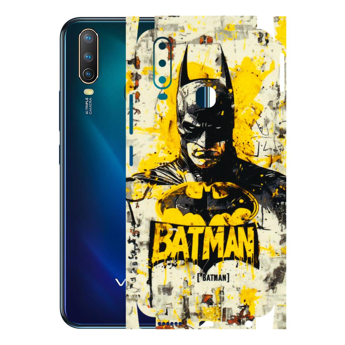 VIVO Z/V/X/T/U/S Series Phone Skins (All Models) - Batman Yellow BT - 3D Embossed Finish (L-304) Vivo U10