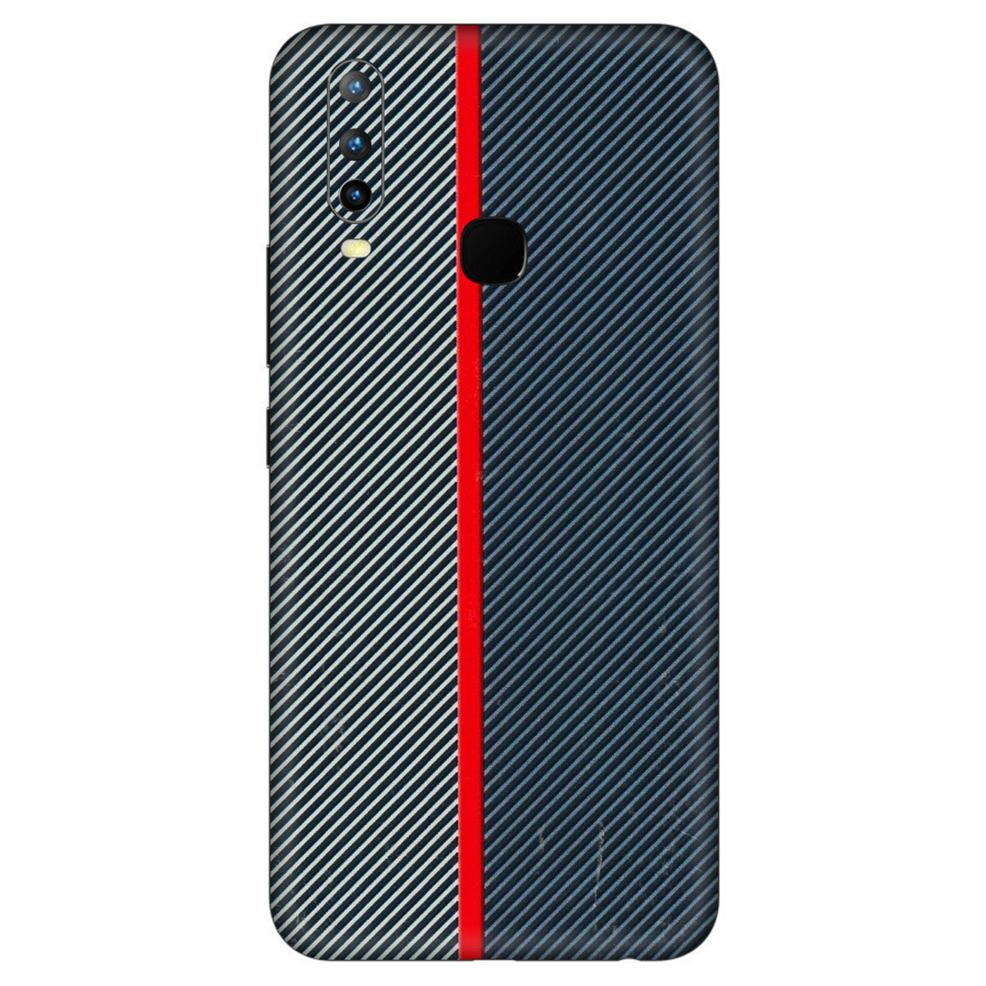 VIVO Z/V/X/T/U/S Series Phone Skins (All Models) - Blue Sober Lines - 3D Embossed Finish (L-305) Vivo U10