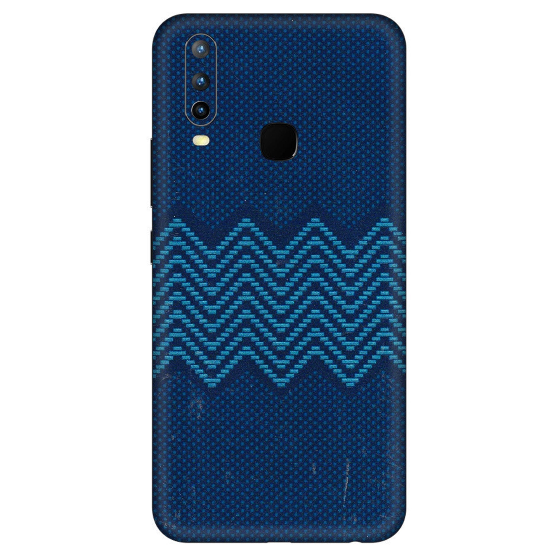 VIVO Z/V/X/T/U/S Series Phone Skins (All Models) - Blue Sober Waves - 3D Embossed Finish (L-306) Vivo U10
