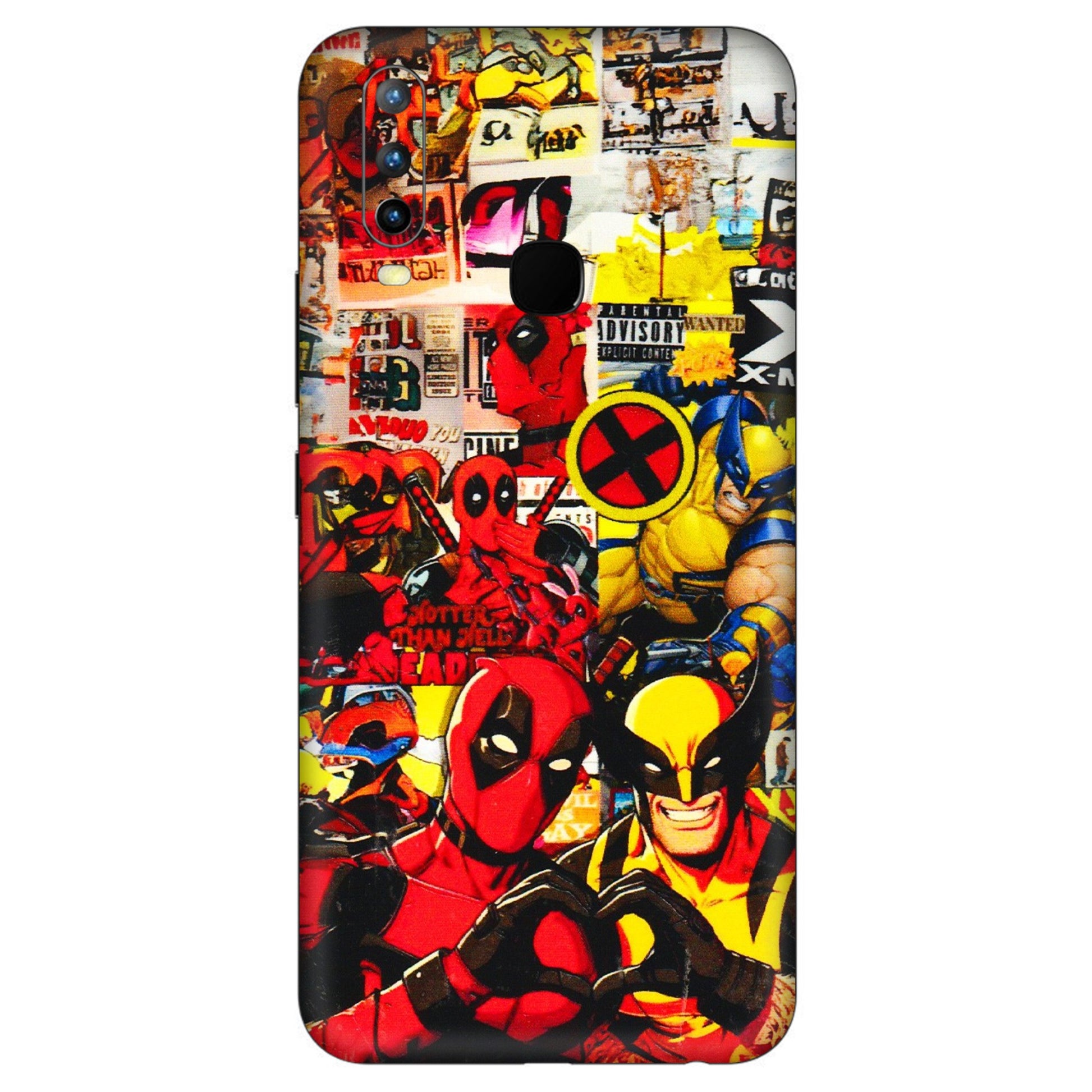 VIVO Z/V/X/T/U/S Series Phone Skins (All Models) - Spidy Wolverine - 3D Embossed Finish (L-310) Vivo U10
