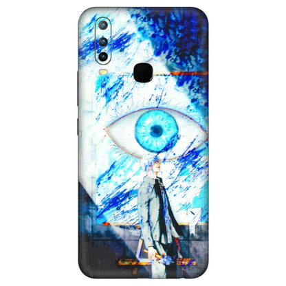 VIVO Z/V/X/T/U/S Series Phone Skins (All Models) - Anime Sea Blue Eye - 3D Embossed Finish (L-318) Vivo U10