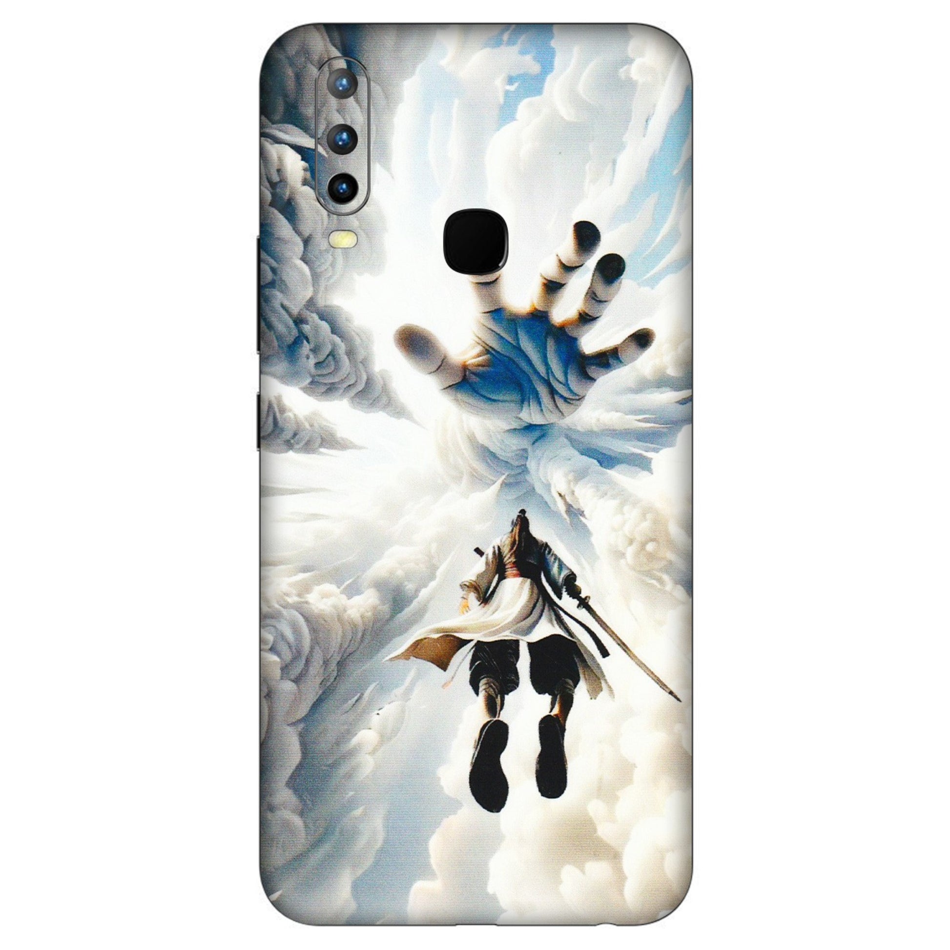 VIVO Z/V/X/T/U/S Series Phone Skins (All Models) - Big Hand With Monkey King - 3D Embossed Finish (L-323) Vivo U10