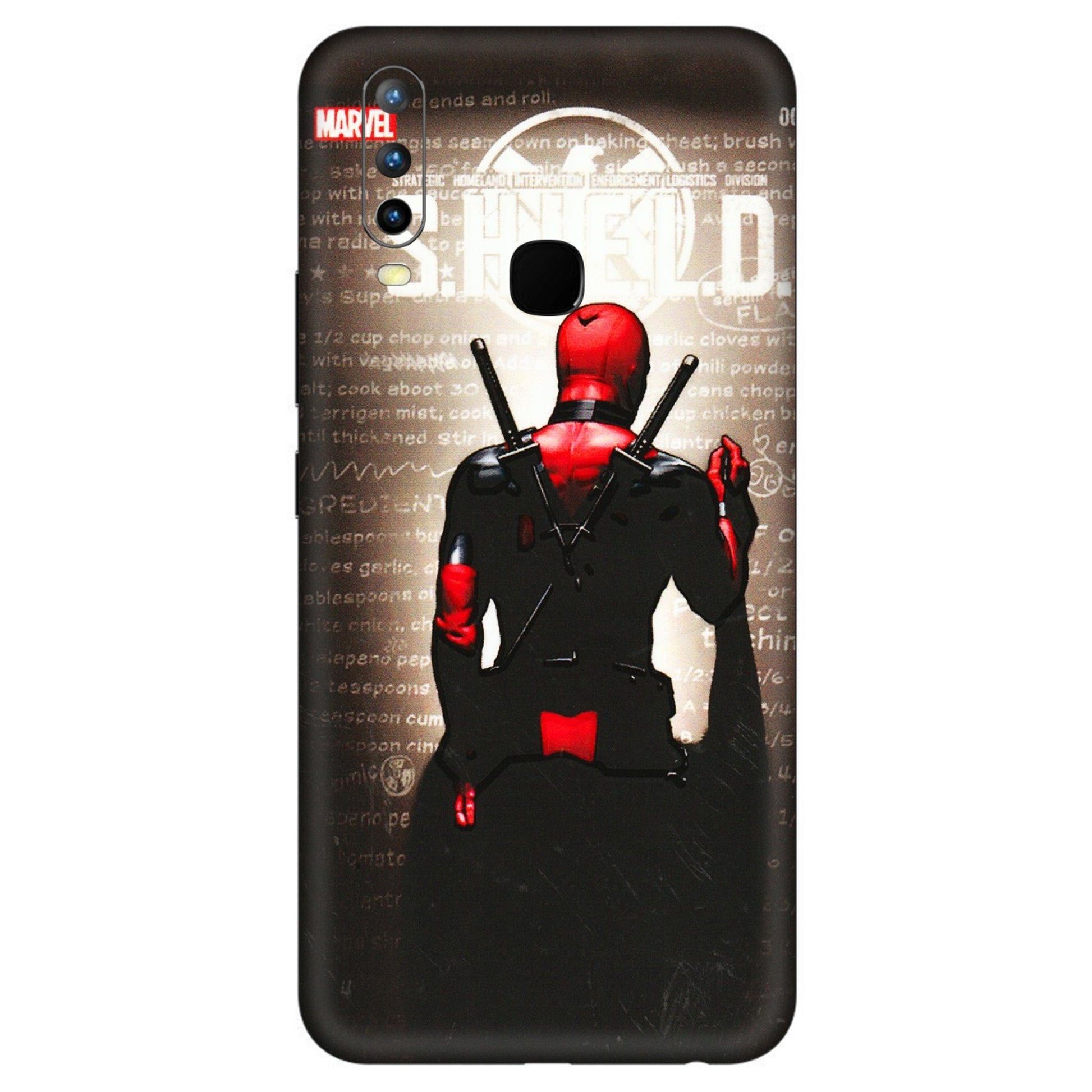 VIVO Z/V/X/T/U/S Series Phone Skins (All Models) - Deadpool - 3D Embossed Finish (L-56) Vivo U10
