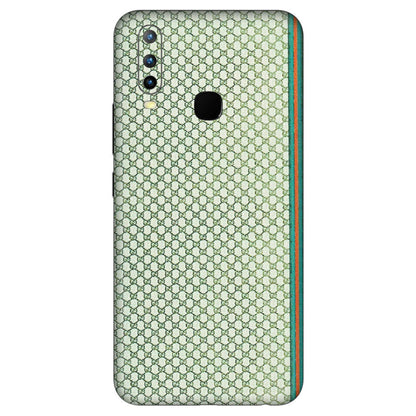 VIVO Z/V/X/T/U/S Series Phone Skins (All Models) - Gucci Fabric Pattern - 3D Embossed Finish (L-73) Vivo U10