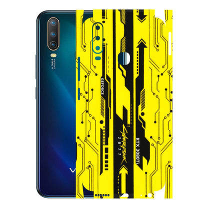 VIVO Z/V/X/T/U/S Series Phone Skins (All Models) - Yellow Cyberpunk - 3D Embossed Finish (L-93) Vivo U10