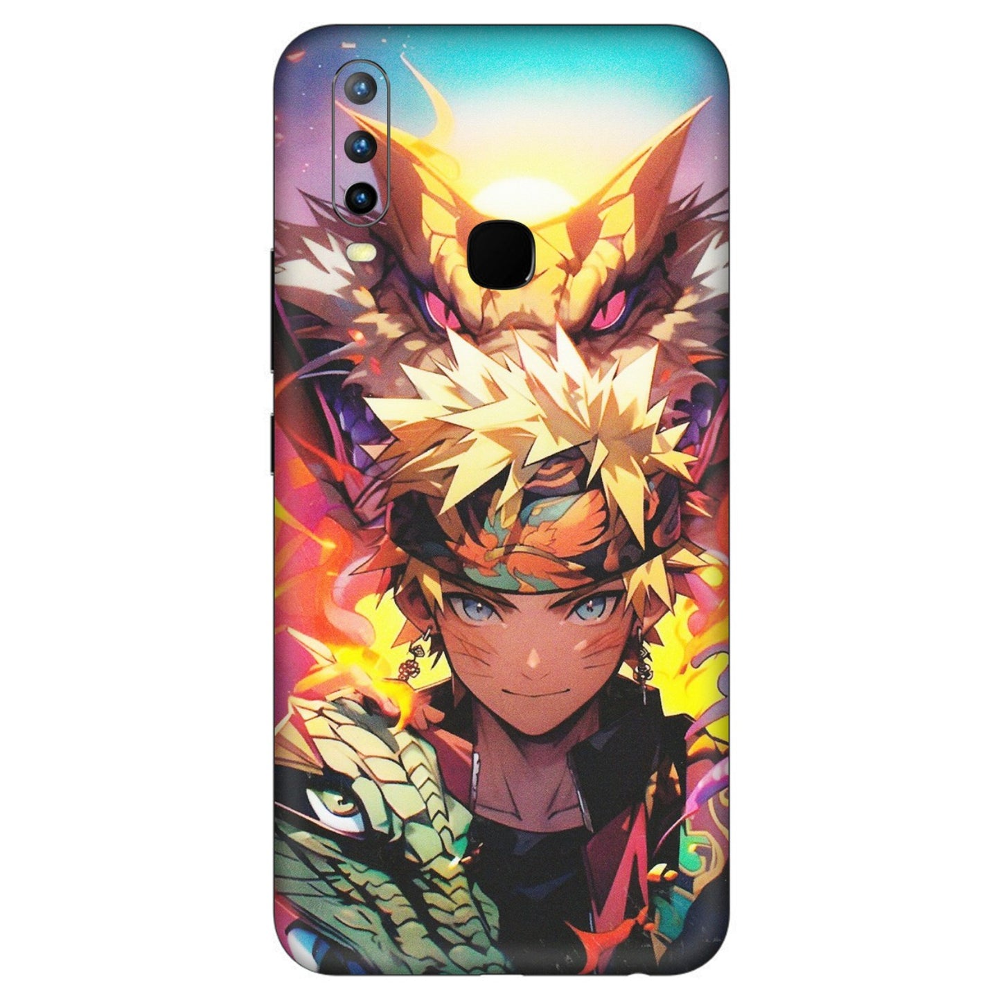 VIVO Z/V/X/T/U/S Series Phone Skins (All Models) - Angry Naruto Anime - Matte Finish (M-148) Vivo U10