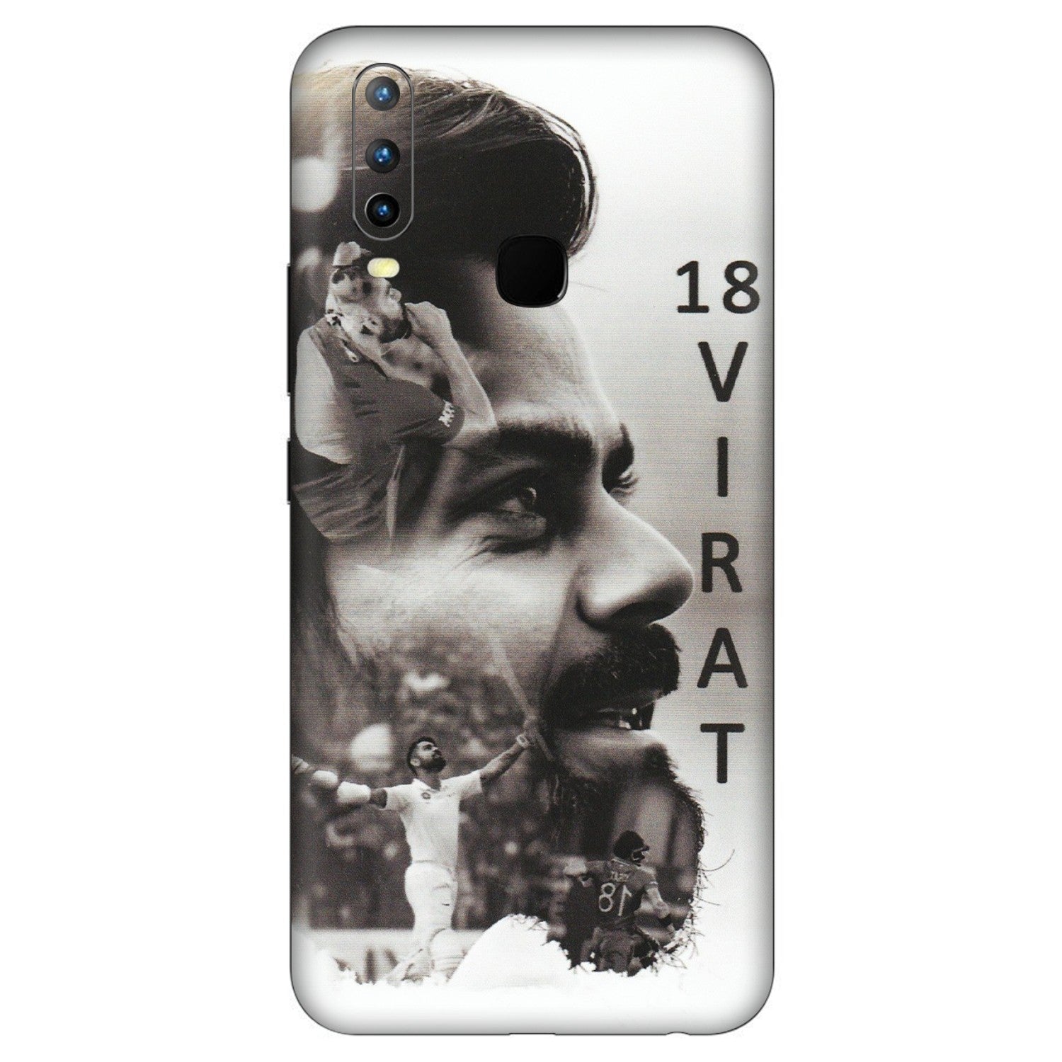 VIVO Z/V/X/T/U/S Series Phone Skins (All Models) - Virat Kohli Cricketer - Matte Finish (M-163) Vivo U10
