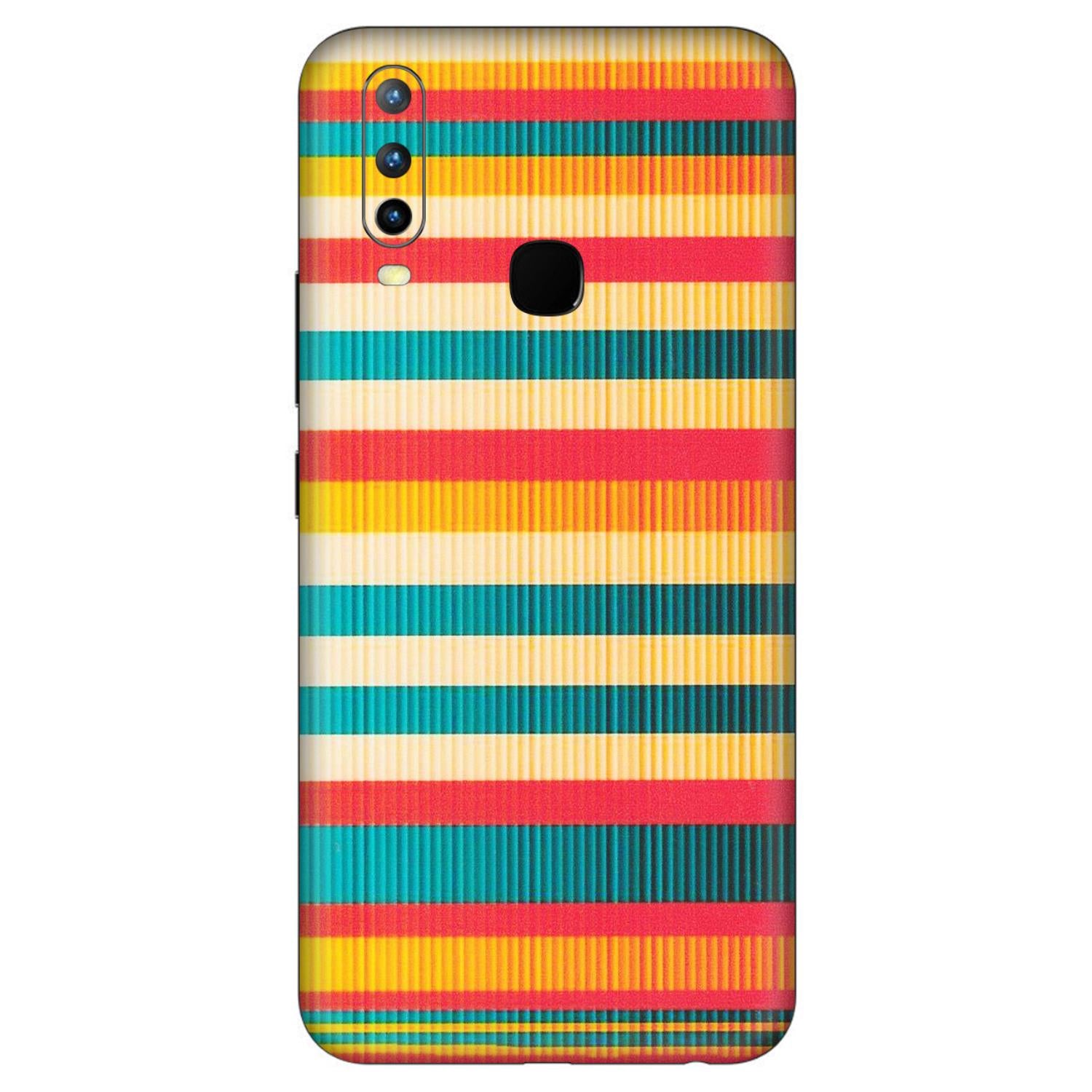 VIVO Z/V/X/T/U/S Series Phone Skins (All Models) - Colourful Stripes Soothing Effect - Matte Finish (M-86) Vivo U10