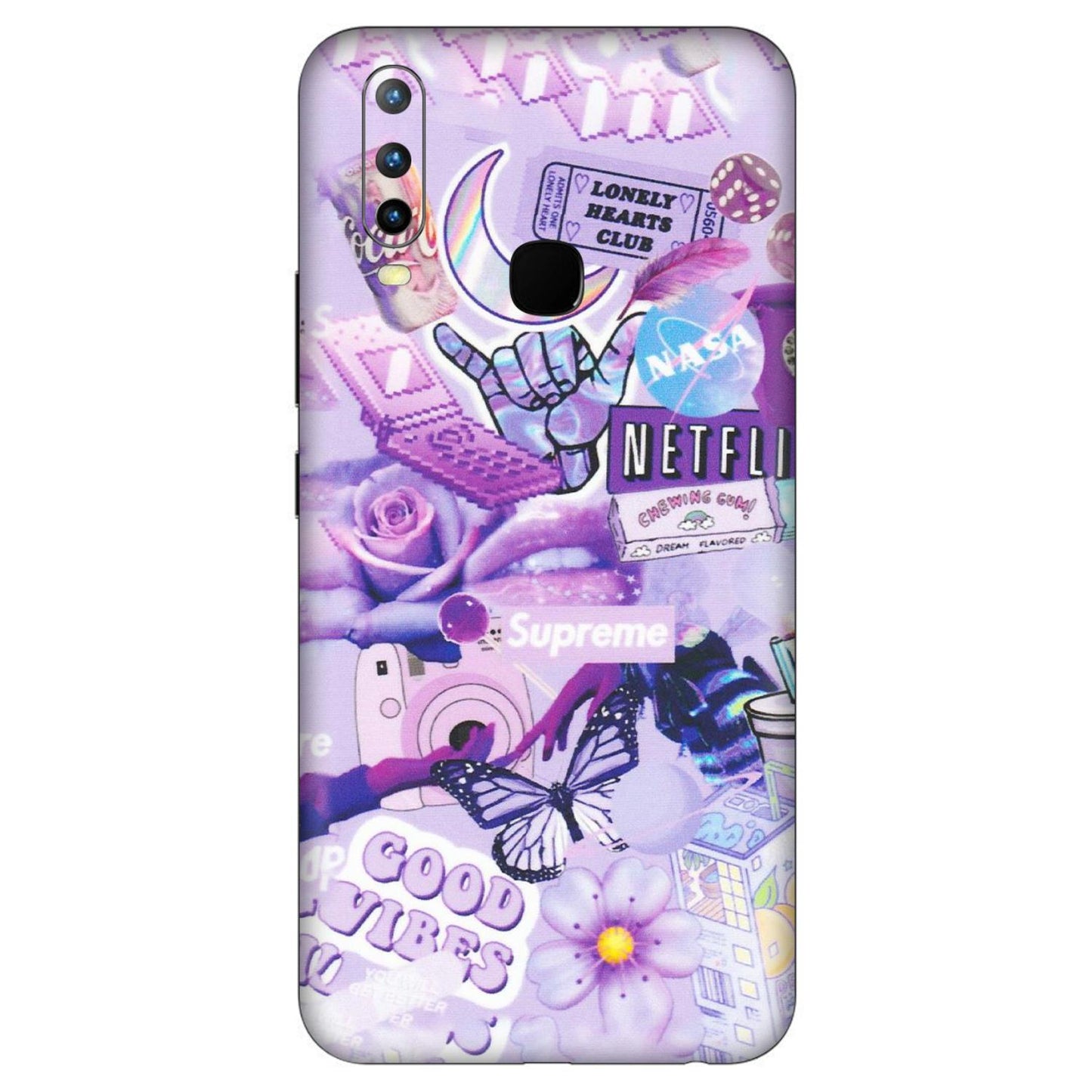 VIVO Z/V/X/T/U/S Series Phone Skins (All Models) - Supreme Purple Magic - Matte Finish (M-88) Vivo U10
