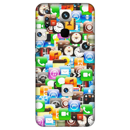 VIVO Z/V/X/T/U/S Series Phone Skins (All Models) - All Apple Icons - Matte Finish (M-93) Vivo U10