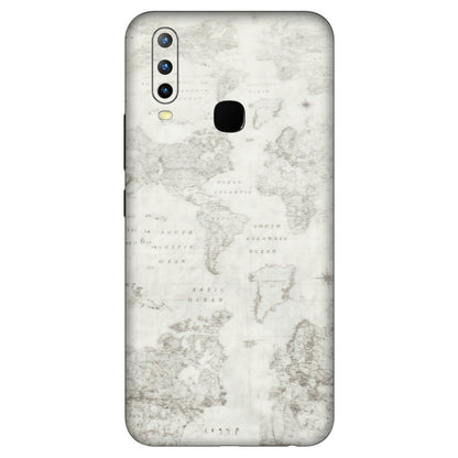 VIVO Z/V/X/T/U/S Series Phone Skins (All Models) - World Travel Map - Transparent Finish (T-04) Vivo U10