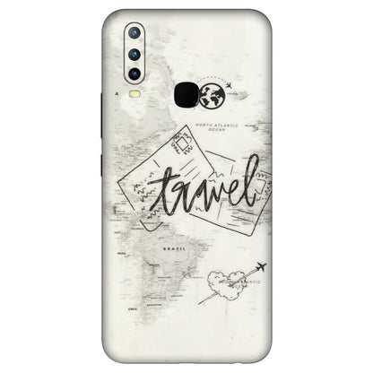 VIVO Z/V/X/T/U/S Series Phone Skins (All Models) - Travel Ticket - Transparent Finish (T-06) Vivo U10