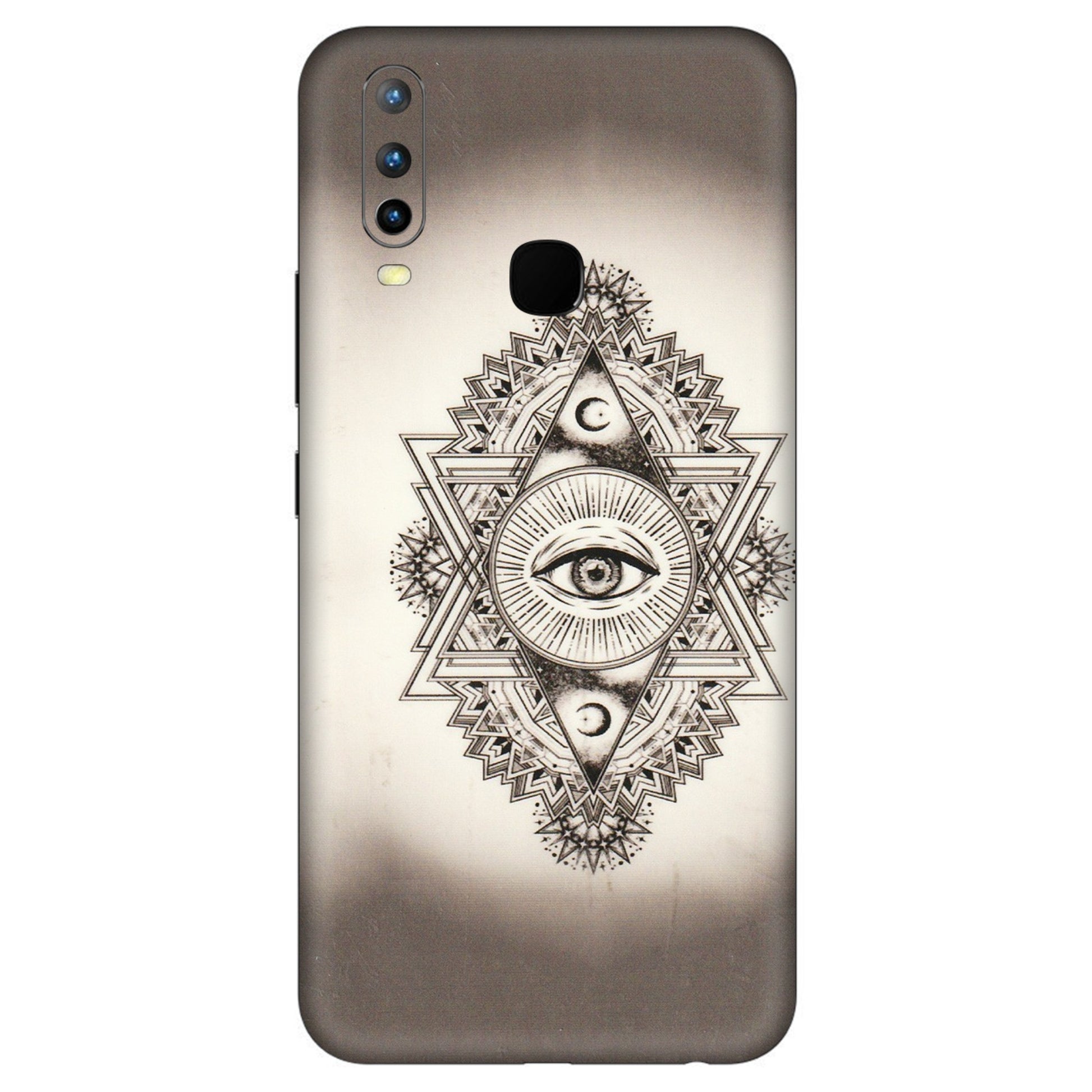 VIVO Z/V/X/T/U/S Series Phone Skins (All Models) - Illuminati Great Eye - Transparent Finish (T-14) Vivo U10