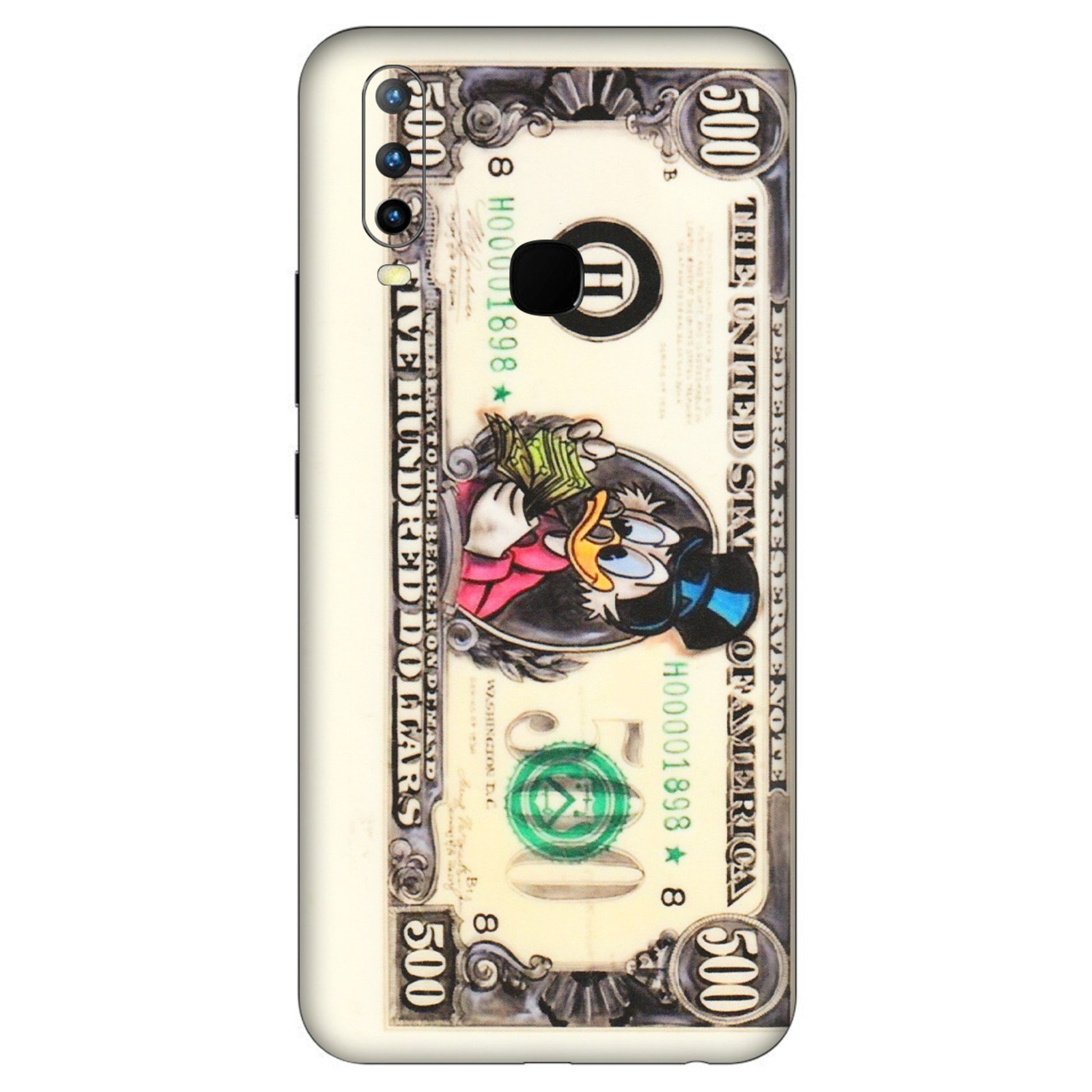 VIVO Z/V/X/T/U/S Series Phone Skins (All Models) - Five Hundred Dollar Duck - Transparent Finish (T-15) Vivo U10