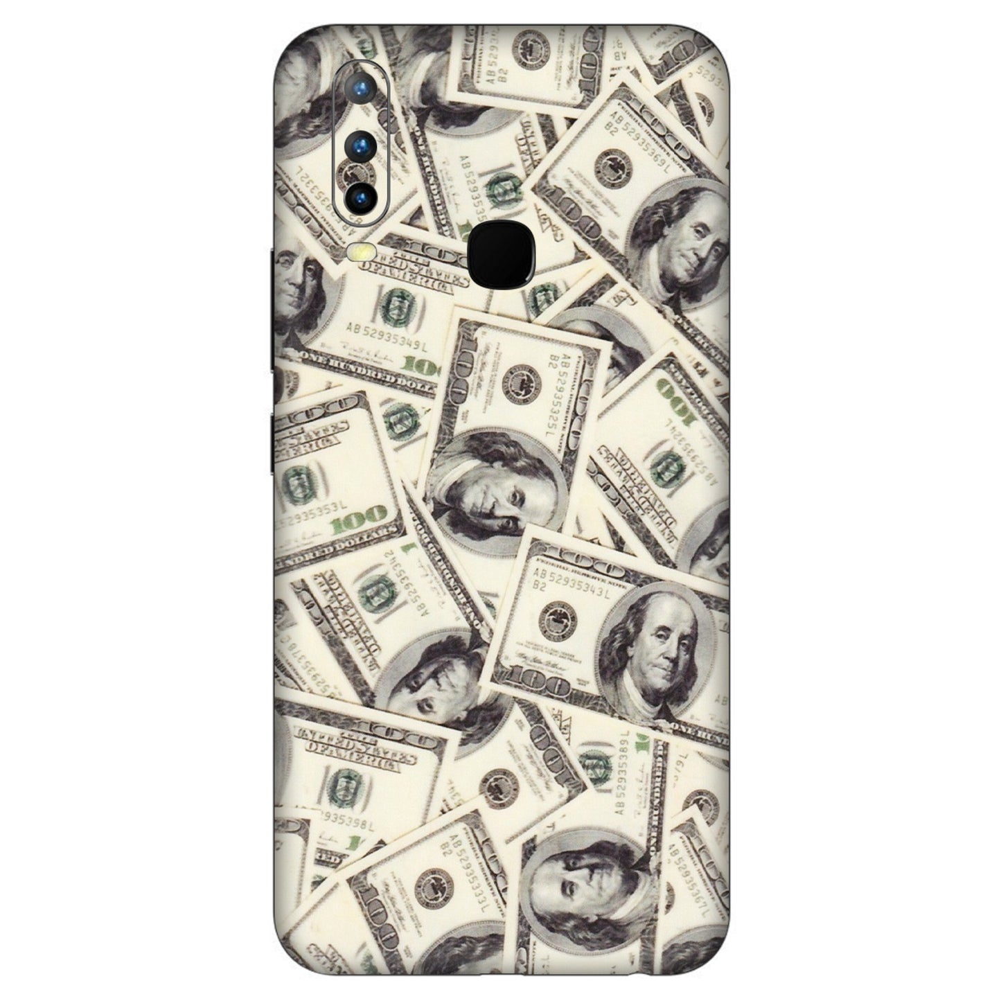 VIVO Z/V/X/T/U/S Series Phone Skins (All Models) - Dollar Lover - Transparent Finish (T-17) Vivo U10