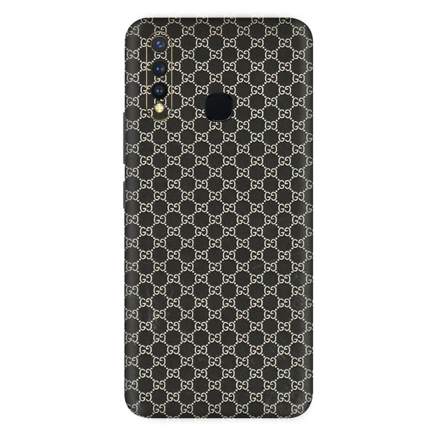 VIVO Z/V/X/T/U/S Series Phone Skins (All Models) - Black G Print - 3D Embossed Finish (L-109) Vivo U20