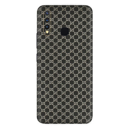VIVO Z/V/X/T/U/S Series Phone Skins (All Models) - Black G Print - 3D Embossed Finish (L-109) Vivo U20