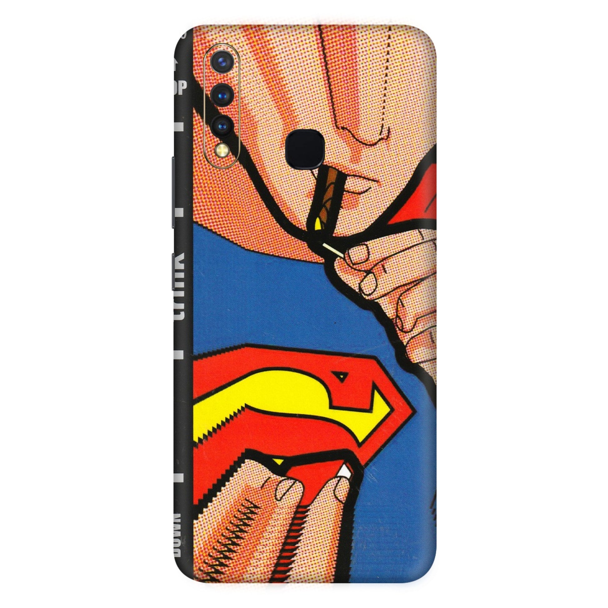 VIVO Z/V/X/T/U/S Series Phone Skins (All Models) - Superman Sutta - 3D Embossed Finish (L-130) Vivo U20