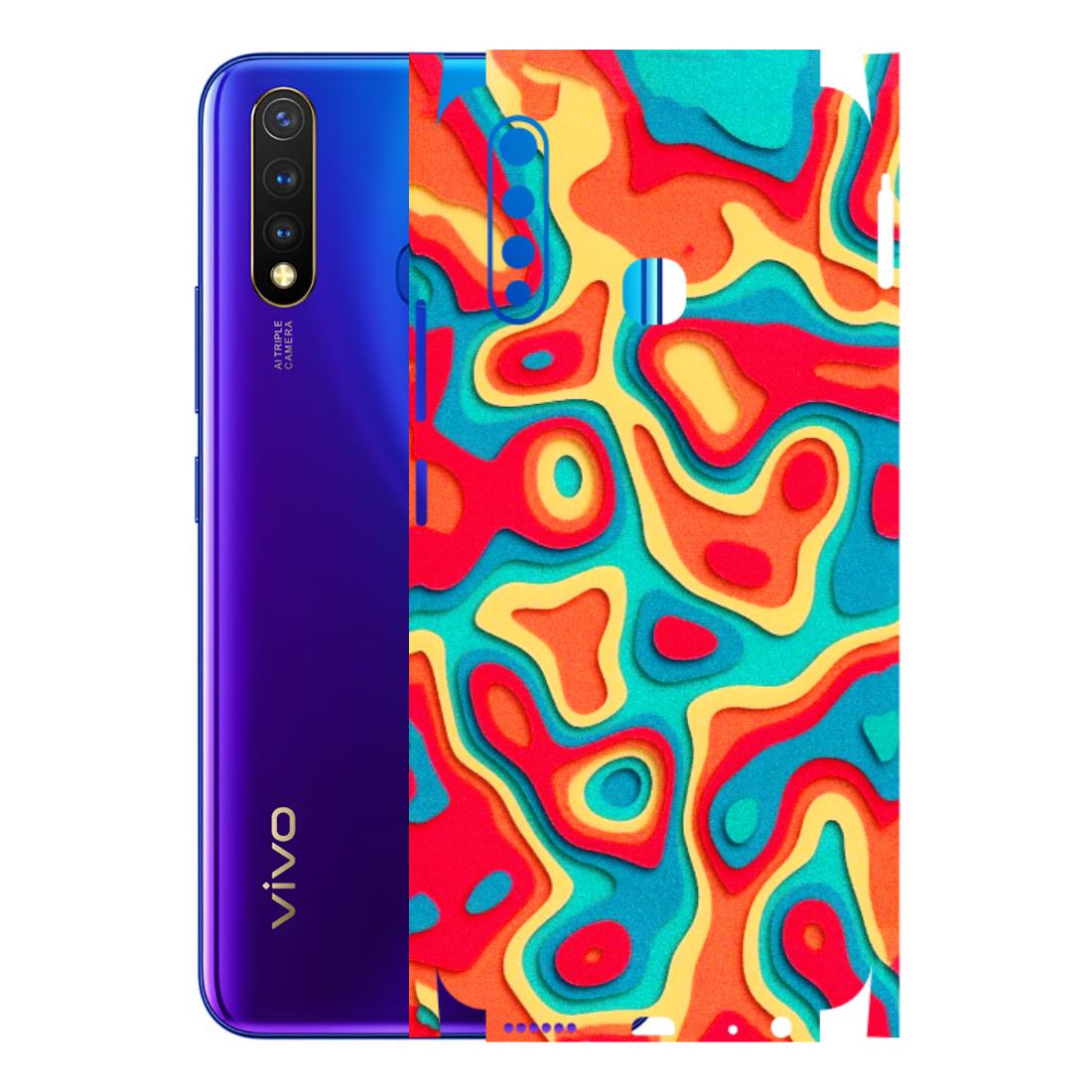 VIVO Z/V/X/T/U/S Series Phone Skins (All Models) - Abstract Swirl - 3D Embossed Finish (L-150) Vivo U20