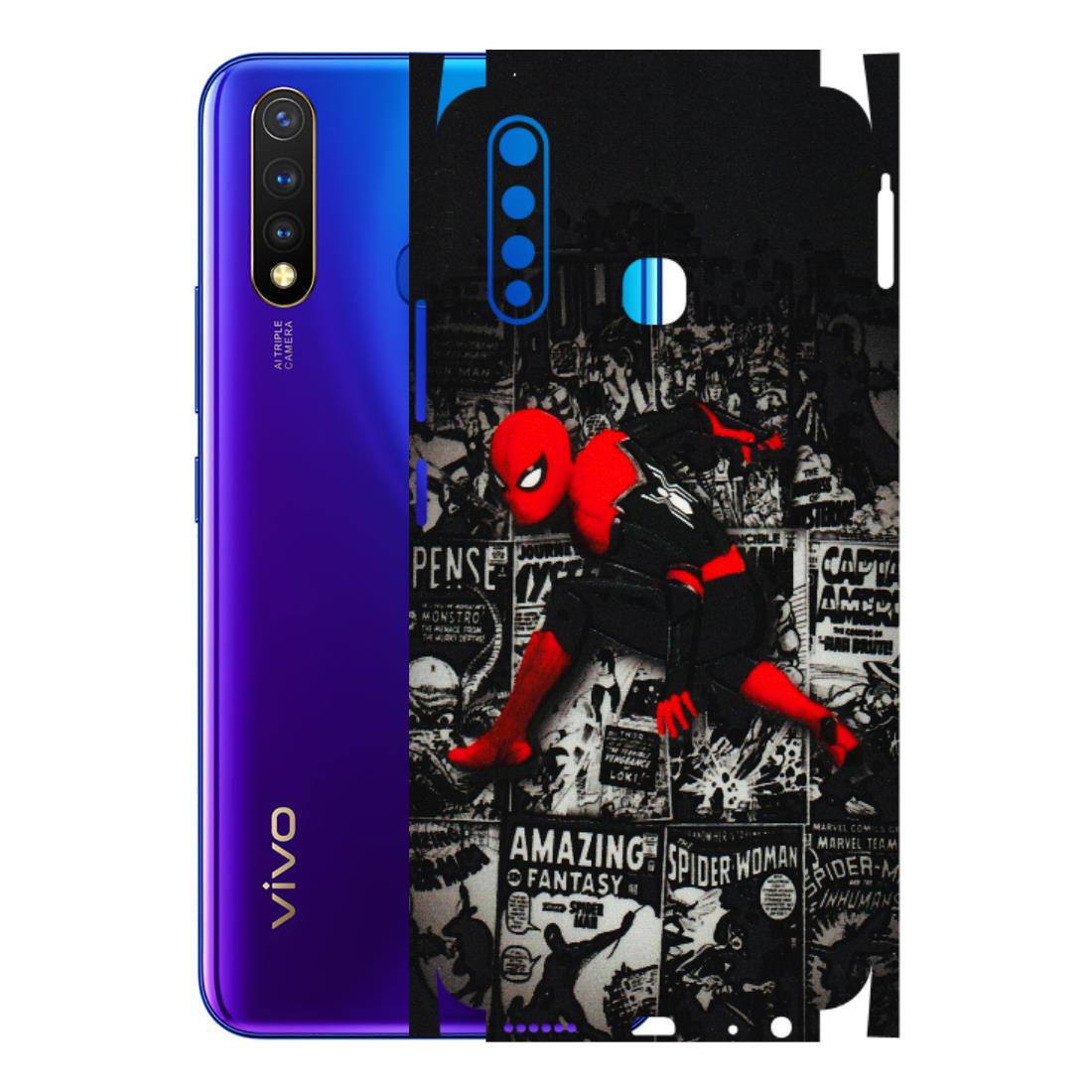 VIVO Z/V/X/T/U/S Series Phone Skins (All Models) - SpiderMan New - 3D Embossed Finish (L-162) Vivo U20