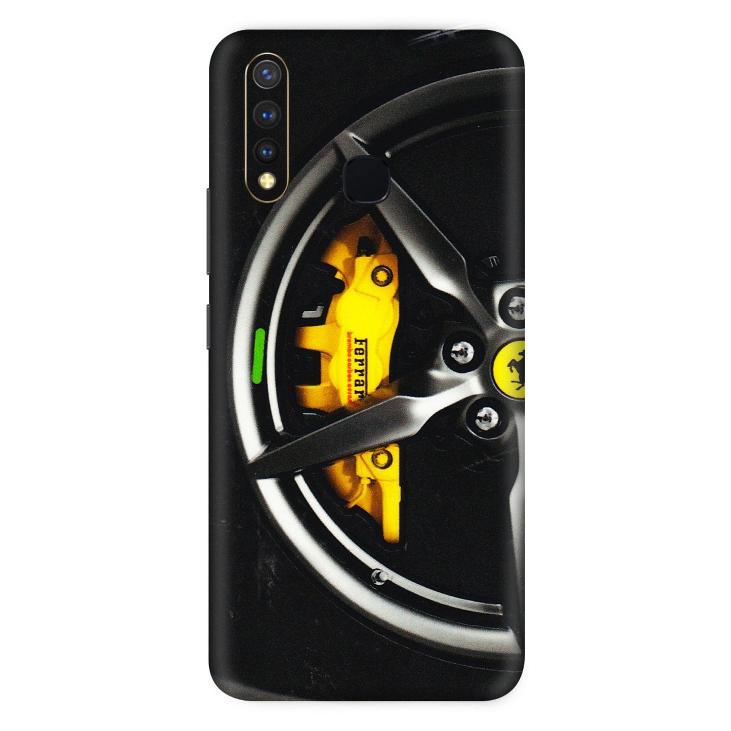 VIVO Z/V/X/T/U/S Series Phone Skins (All Models) - Ferrari Wheel Alloy - 3D Embossed Finish (L-173) Vivo U20