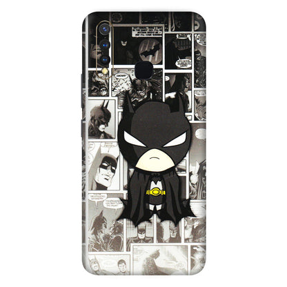 VIVO Z/V/X/T/U/S Series Phone Skins (All Models) - Toon Batman - 3D Embossed Finish (L-182) Vivo U20