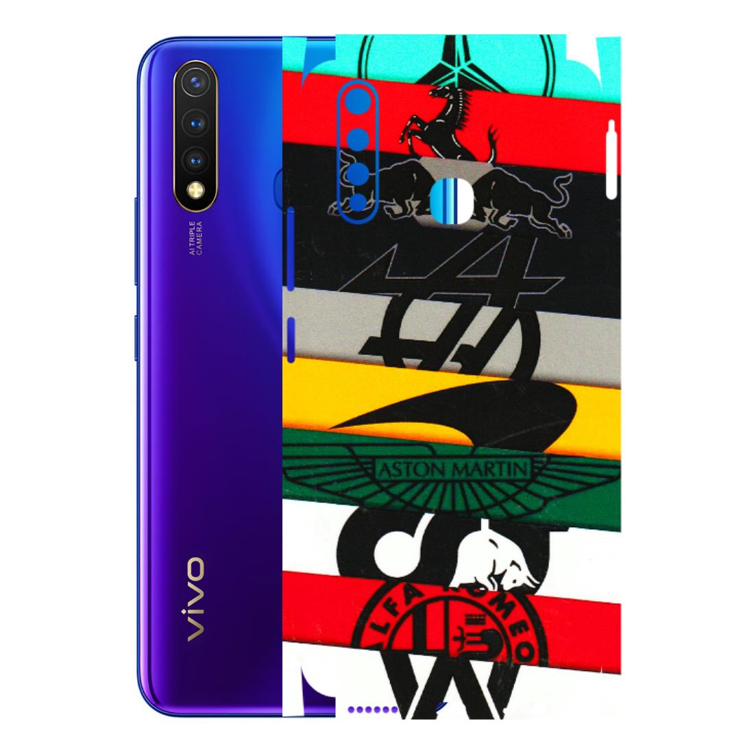 VIVO Z/V/X/T/U/S Series Phone Skins (All Models) - Multi Designer Brands - 3D Embossed Finish (L-187) Vivo U20