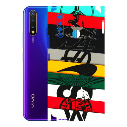 VIVO Z/V/X/T/U/S Series Phone Skins (All Models) - Multi Designer Brands - 3D Embossed Finish (L-187) Vivo U20