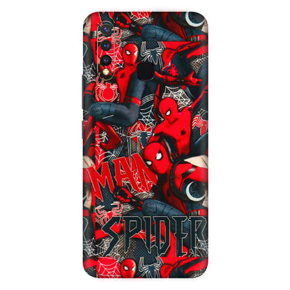 VIVO Z/V/X/T/U/S Series Phone Skins (All Models) - SpiderMan Cool - 3D Embossed Finish (L-188) Vivo U20