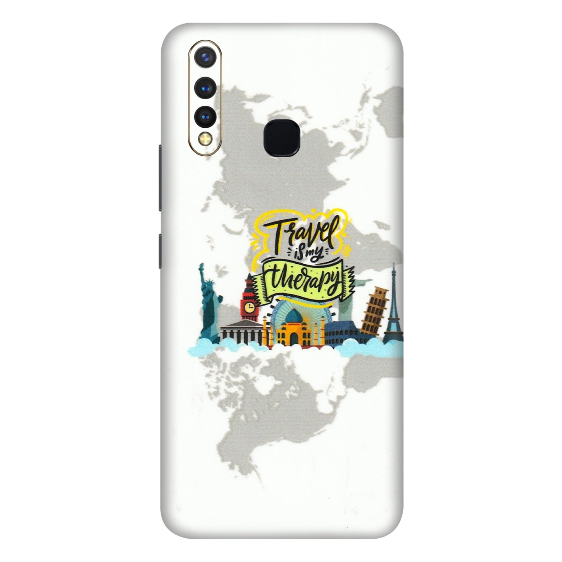 VIVO Z/V/X/T/U/S Series Phone Skins (All Models) - Travel Therapy - 3D Embossed Finish (L-199) Vivo U20