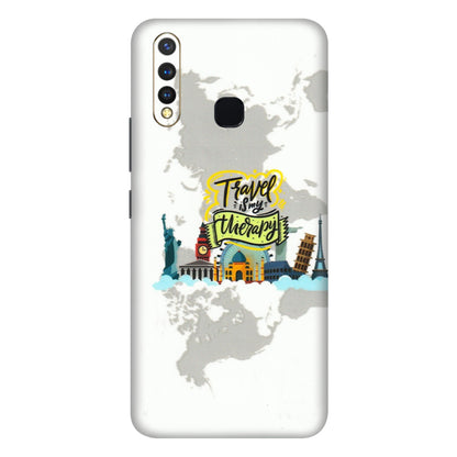 VIVO Z/V/X/T/U/S Series Phone Skins (All Models) - Travel Therapy - 3D Embossed Finish (L-199) Vivo U20