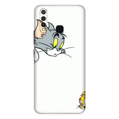 VIVO Z/V/X/T/U/S Series Phone Skins (All Models) - Cute Tom And Jerry - 3D Embossed Finish (L-220) Vivo U20