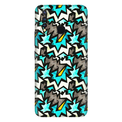 VIVO Z/V/X/T/U/S Series Phone Skins (All Models) - Funky Zig Zag - 3D Embossed Finish (L-223) Vivo U20