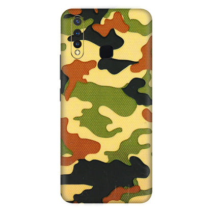 VIVO Z/V/X/T/U/S Series Phone Skins (All Models) - Indian Military - 3D Embossed Finish (L-234) Vivo U20