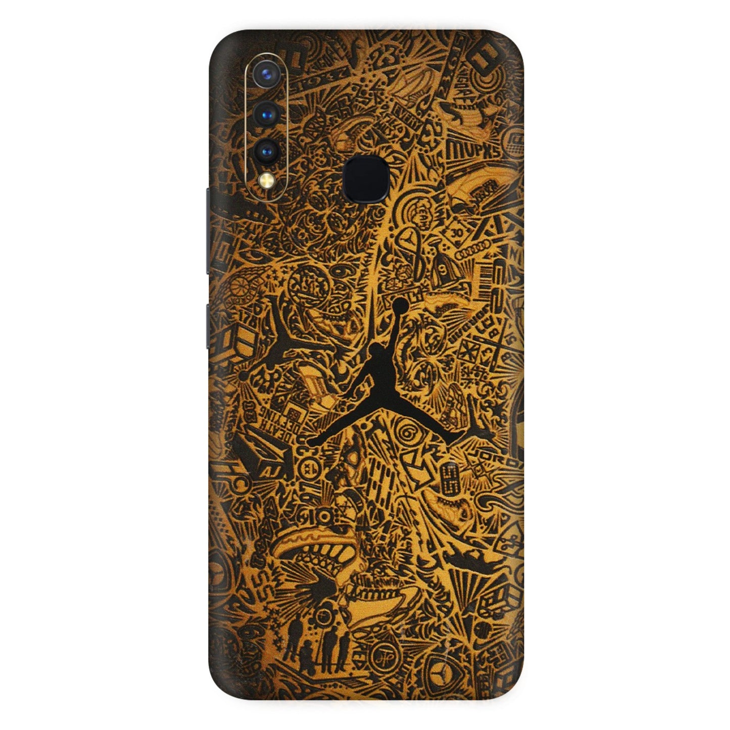 VIVO Z/V/X/T/U/S Series Phone Skins (All Models) - Premium Gold Basketball Player - 3D Embossed Finish (L-236) Vivo U20