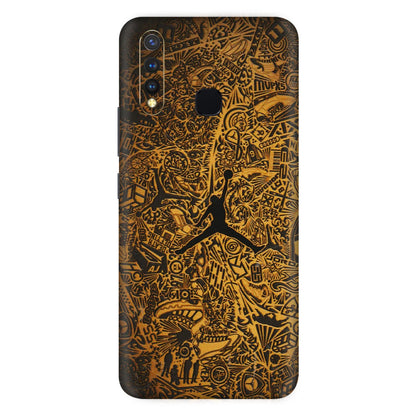 VIVO Z/V/X/T/U/S Series Phone Skins (All Models) - Premium Gold Basketball Player - 3D Embossed Finish (L-236) Vivo U20