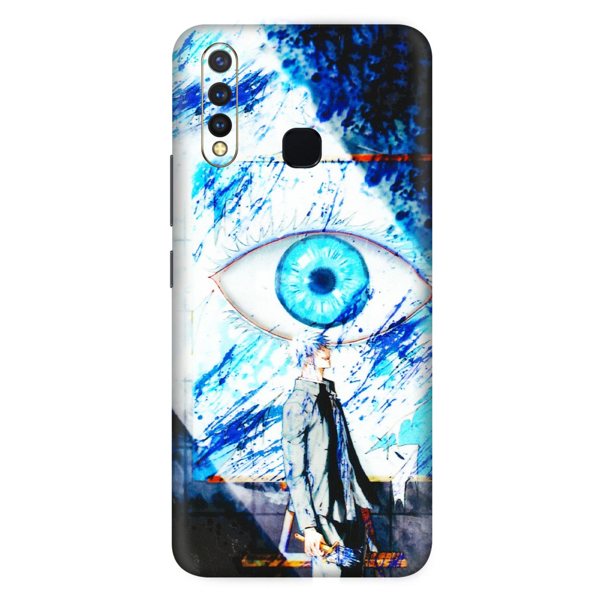 VIVO Z/V/X/T/U/S Series Phone Skins (All Models) - Gojo Satoru evil eye - 3D Embossed Finish (L-239) Vivo U20