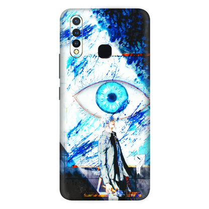 VIVO Z/V/X/T/U/S Series Phone Skins (All Models) - Gojo Satoru evil eye - 3D Embossed Finish (L-239) Vivo U20
