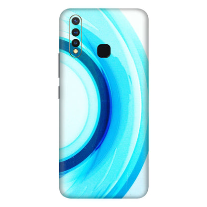VIVO Z/V/X/T/U/S Series Phone Skins (All Models) - The Blue Curve - 3D Embossed Finish (L-244) Vivo U20